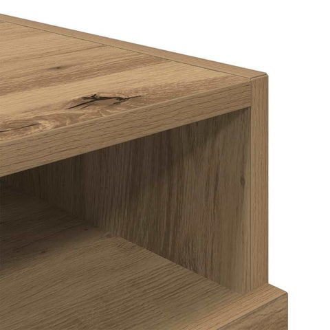 vidaXL Bedside Cabinet Artisan oak 40 x 39 x 37 cm Engineered wood