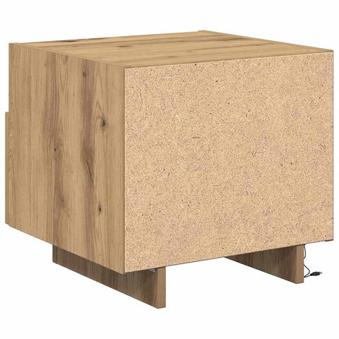 vidaXL Bedside Cabinet with Drawer 2 pcs Artisan oak 40 x 39 x 37 cm