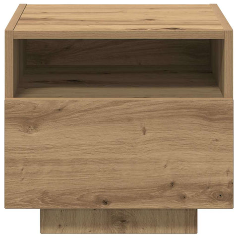 vidaXL Bedside Cabinet with Drawer 2 pcs Artisan oak 40 x 39 x 37 cm