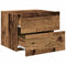 vidaXL Wall-mounted Bedside Cabinet Old wood 50 x 39 x 41 cm