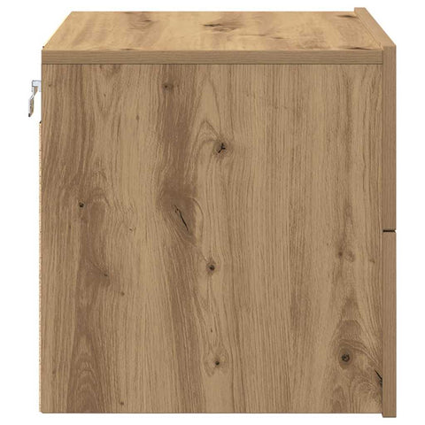 vidaXL Wall-mounted Bedside Cabinet 2 pcs Artisan oak 50 x 39 x 41 cm