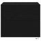 vidaXL Wall-mounted Bedside Cabinet 2 pcs Black oak 50 x 39 x 41 cm