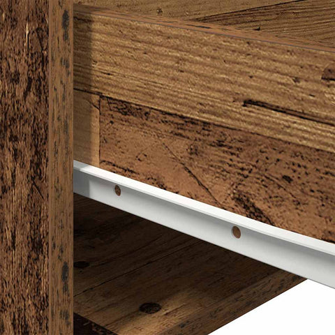 vidaXL Wall-mounted Bedside Cabinet with Old Wood 50 x 36 x 30 cm