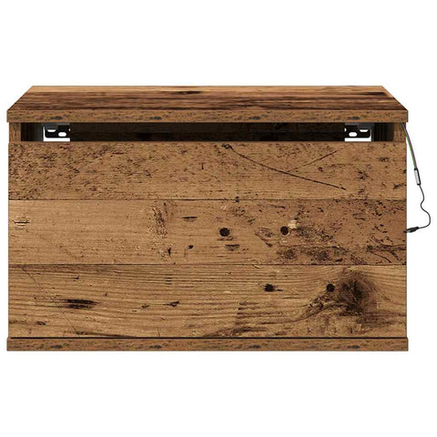 vidaXL Wall-mounted Bedside Cabinet with Old Wood 50 x 36 x 30 cm
