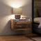 vidaXL Wall-mounted Bedside Cabinet 2 pcs Old wood 50 x 36 x 30 cm