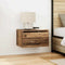 vidaXL Wall-mounted Bedside Cabinet 2 pcs Old wood 50 x 36 x 30 cm