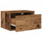 vidaXL Wall-mounted Bedside Cabinet 2 pcs Old wood 50 x 36 x 30 cm