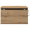 vidaXL Bedside Cabinets with LED Lights 2 pcs Wall-Mounted Artisan Oak