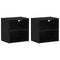 vidaXL Floating Shelf 2 pcs Black Oak 40x28,5x40 cm Engineered Wood