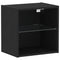 vidaXL Floating Shelf 2 pcs Black Oak 40x28,5x40 cm Engineered Wood