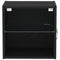 vidaXL Floating Shelf 2 pcs Black Oak 40x28,5x40 cm Engineered Wood