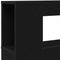 vidaXL LED Headboard Black oak 180 x 18.5 x 103.5 cm Engineered wood