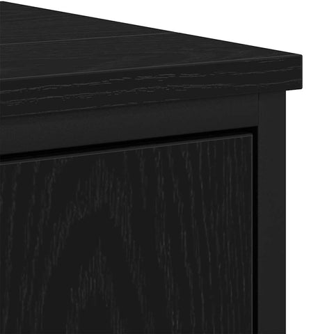 vidaXL Bathroom Sink Cabinet Black oak 80 x 30 x 60 cm Engineered Wood