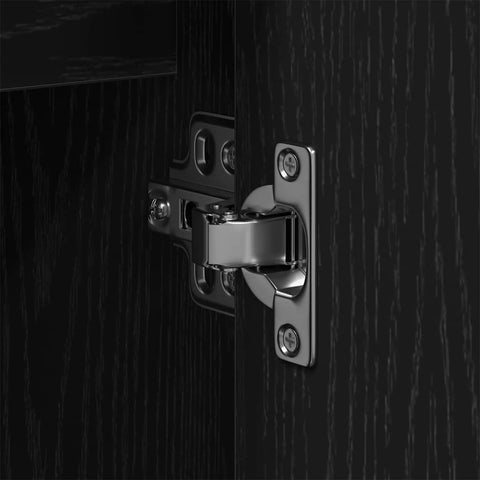 vidaXL Bathroom Sink Cabinet Black oak 80 x 30 x 60 cm Engineered Wood