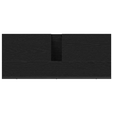 vidaXL Bathroom Sink Cabinet Black oak 80 x 30 x 60 cm Engineered Wood