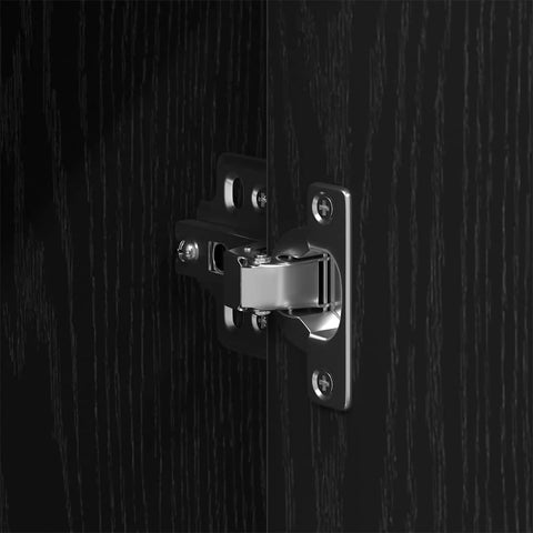 vidaXL Bathroom Cabinet Black oak 33 x 33 x 120.5 cm Engineered Wood