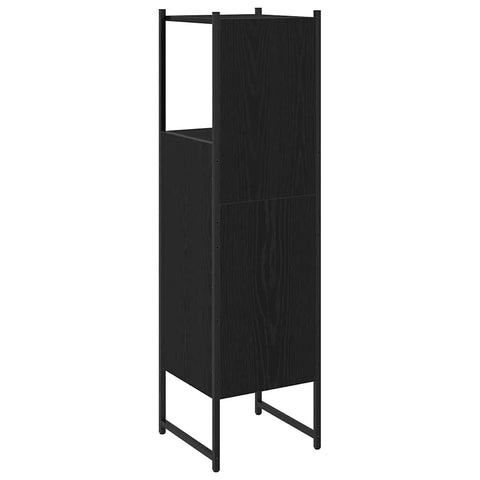 vidaXL Bathroom Cabinet Black oak 33 x 33 x 120.5 cm Engineered Wood
