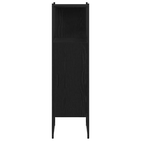 vidaXL Bathroom Cabinet Black oak 33 x 33 x 120.5 cm Engineered Wood