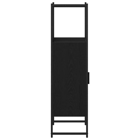 vidaXL Bathroom Cabinet Black oak 33 x 33 x 120.5 cm Engineered Wood