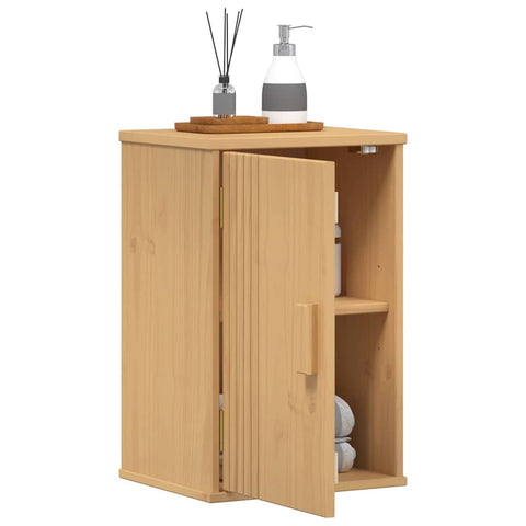 vidaXL Bathroom Cabinet Olden Brown 35 x 30 x 55 cm Solid Pine wood