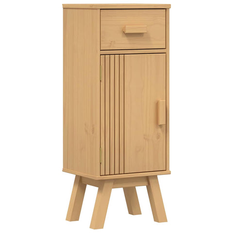 vidaXL Bathroom Cabinet Olden Brown 35 x 30 x 90 cm Solid Pine wood