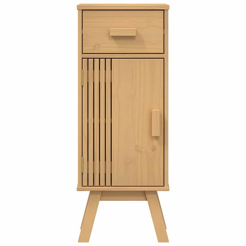 vidaXL Bathroom Cabinet Olden Brown 35 x 30 x 90 cm Solid Pine wood