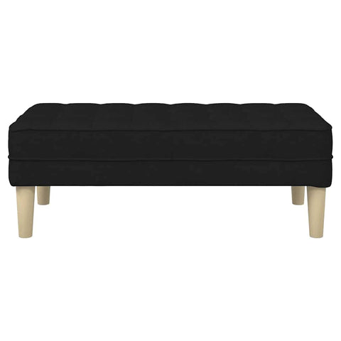vidaXL Bench Black 113 x 57 x 39 cm Fabric