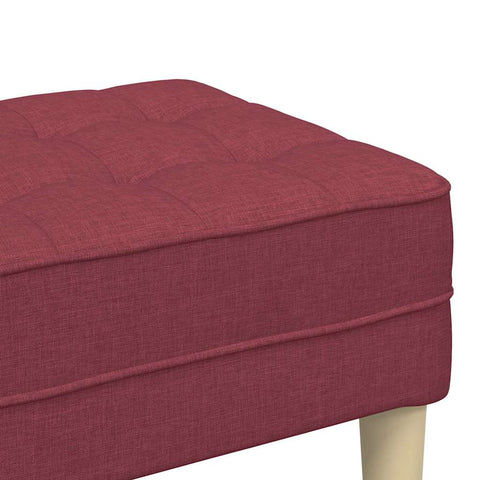 vidaXL Bench Wine red 113 x 57 x 39 cm Fabric
