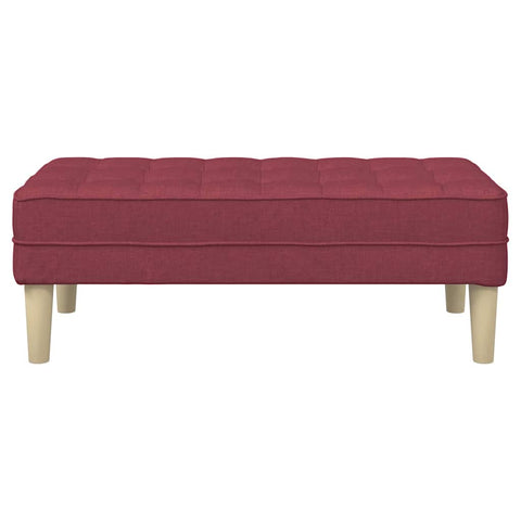 vidaXL Bench Wine red 113 x 57 x 39 cm Fabric
