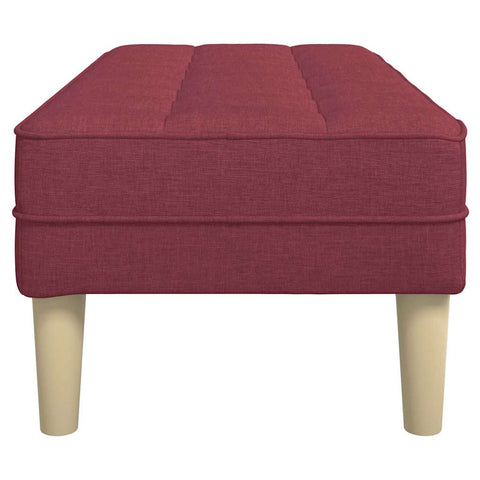 vidaXL Bench Wine red 113 x 57 x 39 cm Fabric