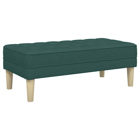 vidaXL Bench Dark green 113 x 57 x 39 cm Fabric
