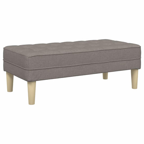 vidaXL Bench Taupe 113 x 57 x 39 cm Fabric