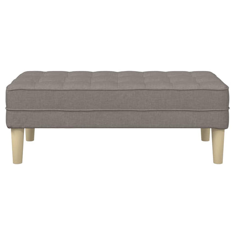 vidaXL Bench Taupe 113 x 57 x 39 cm Fabric