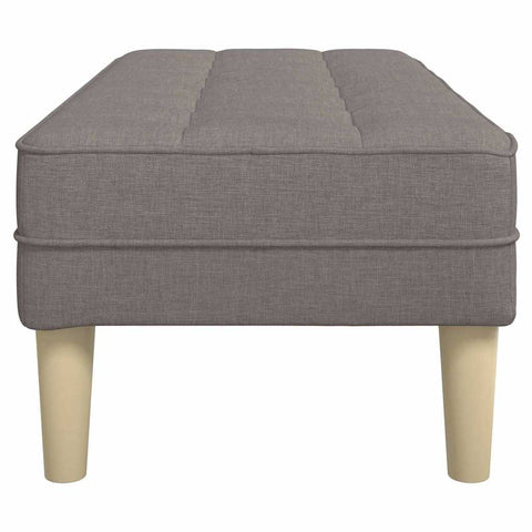 vidaXL Bench Taupe 113 x 57 x 39 cm Fabric