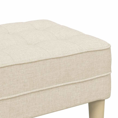 vidaXL Bench Linen 113 x 57 x 39 cm Fabric