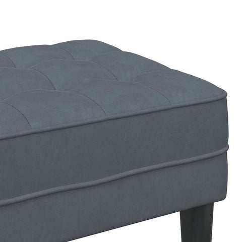 vidaXL Bench Dark grey 113 x 57 x 39 cm Velvet