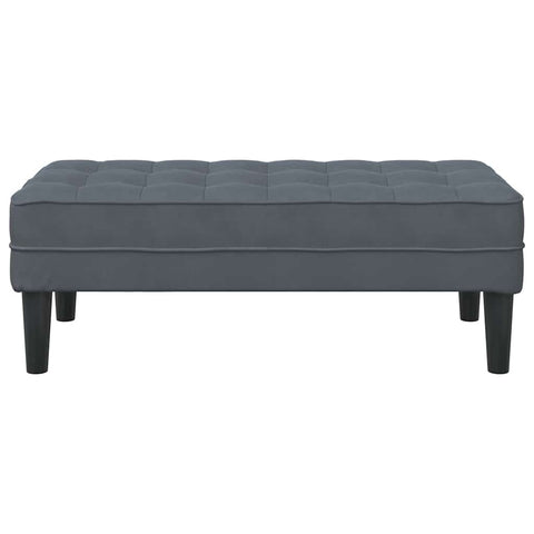 vidaXL Bench Dark grey 113 x 57 x 39 cm Velvet
