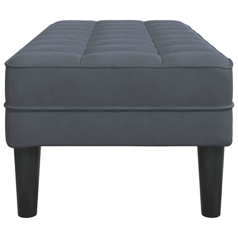 vidaXL Bench Dark grey 113 x 57 x 39 cm Velvet