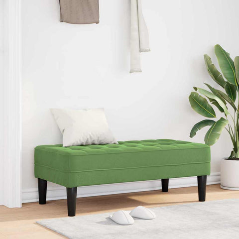 vidaXL Bench Light green 113 x 57 x 39 cm Velvet