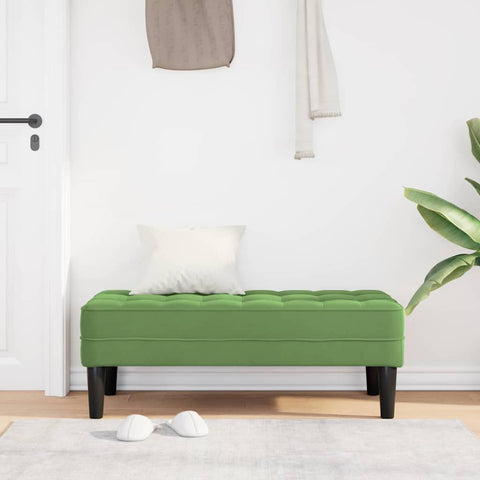 vidaXL Bench Light green 113 x 57 x 39 cm Velvet
