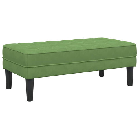vidaXL Bench Light green 113 x 57 x 39 cm Velvet