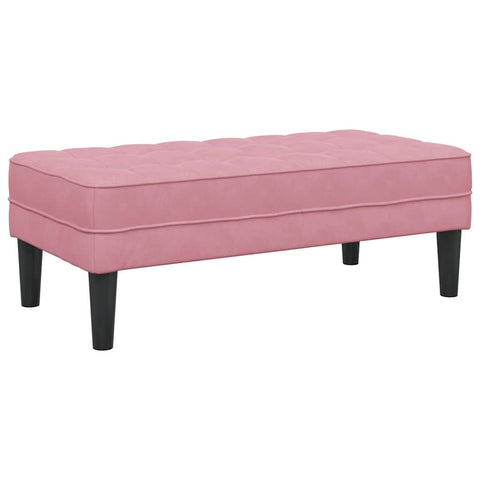 vidaXL Bench Pink 113 x 57 x 39 cm Velvet