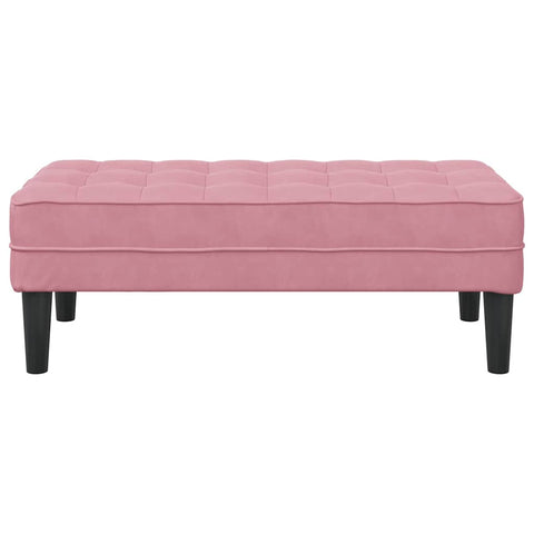vidaXL Bench Pink 113 x 57 x 39 cm Velvet