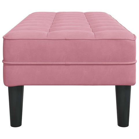 vidaXL Bench Pink 113 x 57 x 39 cm Velvet