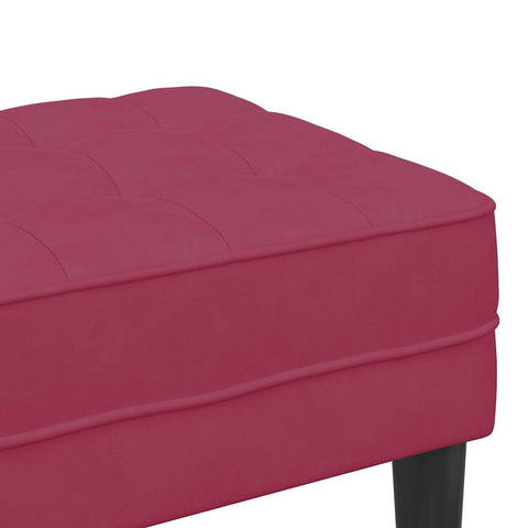 vidaXL Bench Wine Red 113 x 57 x 39 cm Velvet