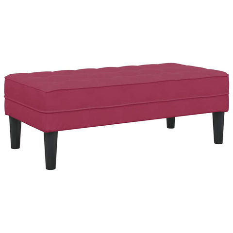 vidaXL Bench Wine Red 113 x 57 x 39 cm Velvet