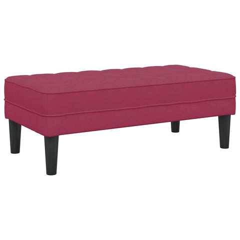vidaXL Bench Wine Red 113 x 57 x 39 cm Velvet