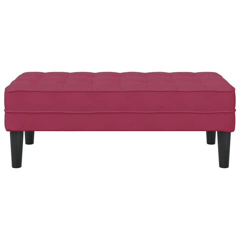 vidaXL Bench Wine Red 113 x 57 x 39 cm Velvet
