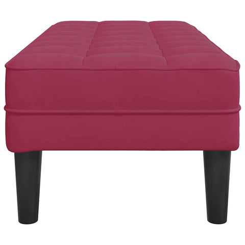 vidaXL Bench Wine Red 113 x 57 x 39 cm Velvet