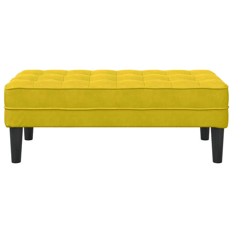 vidaXL Bench Yellow 113 x 57 x 39 cm Velvet